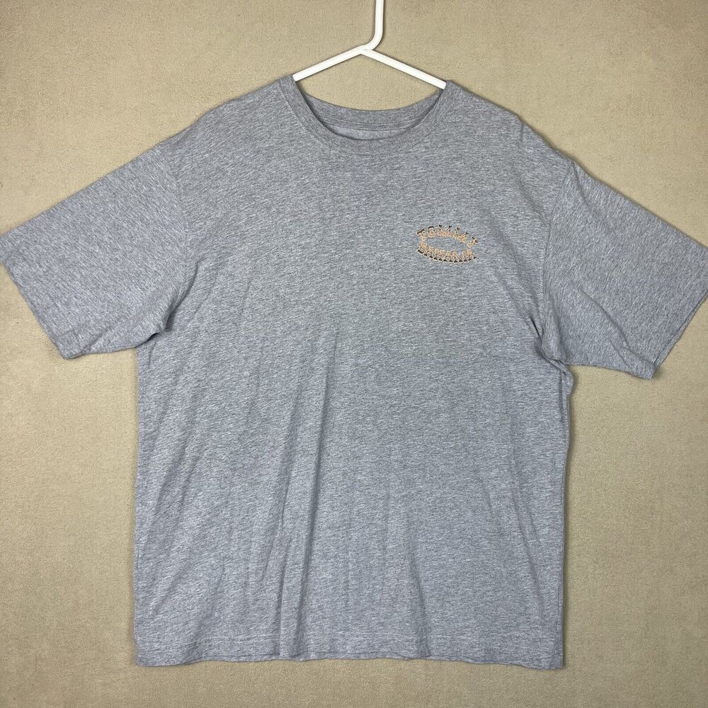 Tommy Bahama T-Shirt Adult Extra‎ Large Gray Parrots Of The Caribbean Marlin Men